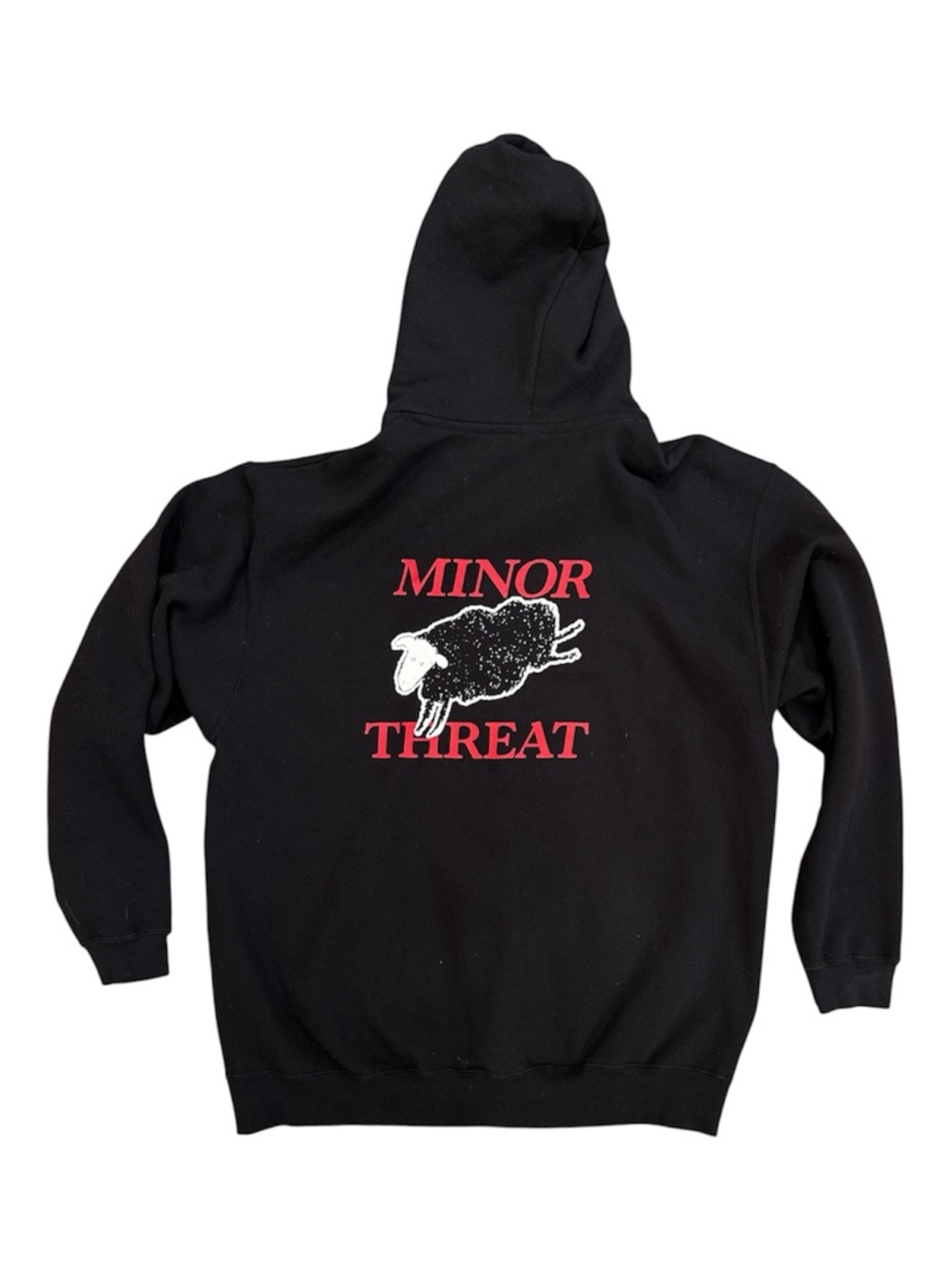 Minor Threat Black Full Zip Hoodie XL
